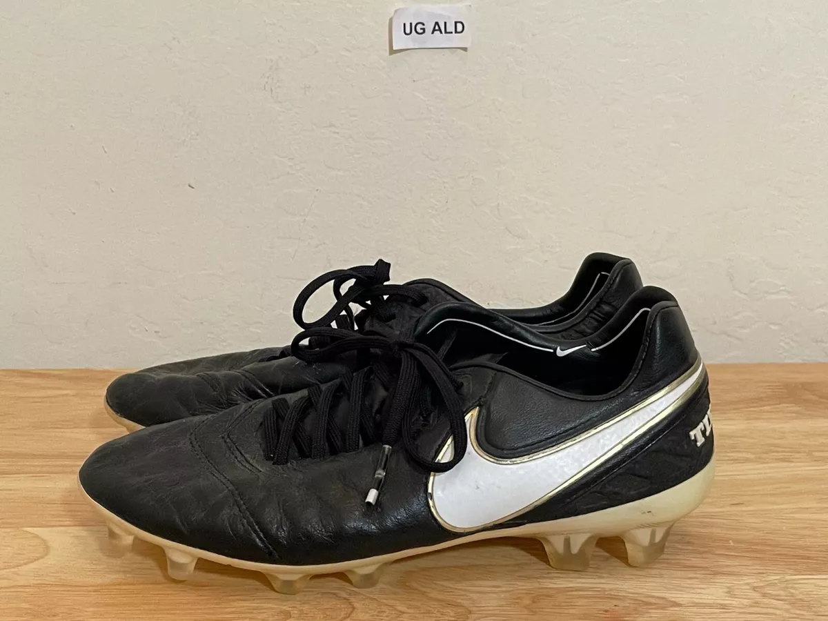 Tiempo Legend VI FG ACC Black/White/Gold Soccer Cleats Men&#039;s 6=W 7.5 | eBay