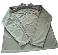 Minnesota Wild Hockey NHL Authentic 1/4 Zip Pullover Green With Red Accents 2XL