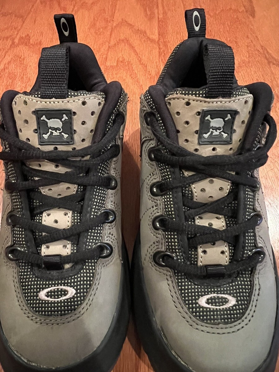 Oakley Nail Skull & Crossbones Tactical Boots Green Tan Black Size