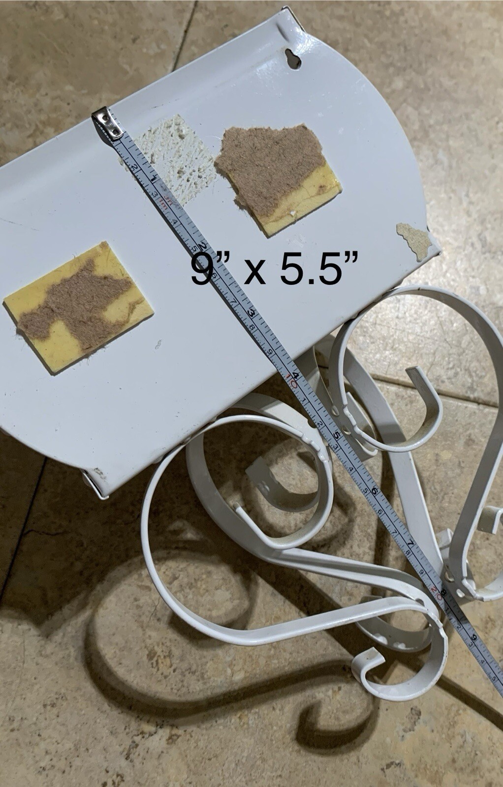 Vintage Homco Cottage Core White Metal Wall Pocket Planter Sconces, 2 PCs, 6x9”H