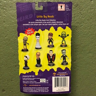 Little Big Heads Figures Universal Monsters Series 1 NEW lot of 6