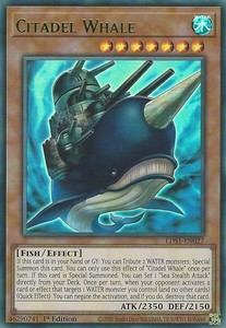 Citadel Whale (Green) - LDS1-EN027 - Ultra Rare - 1st Edition x3 - Near Mint