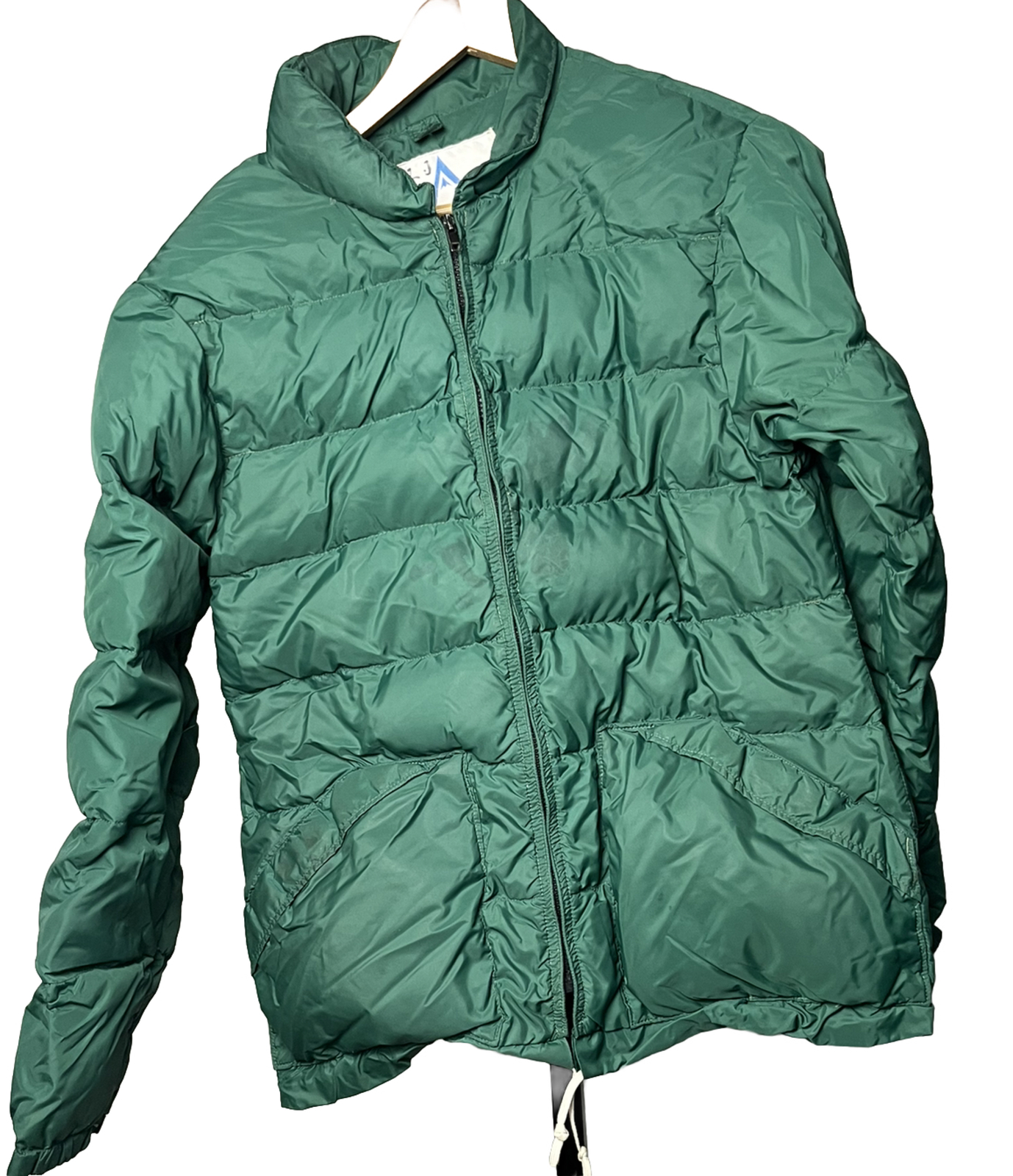 Vintage Holubar Down Puffer Thrashed Parka Coat Green Men Small Made in USA