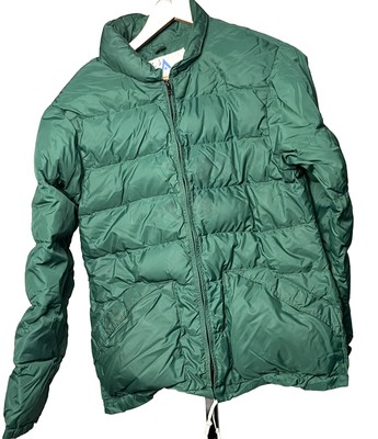 Holubar Jacket Vintage Down Puffer Thrashed Parka Coat Made USA Green Men Small