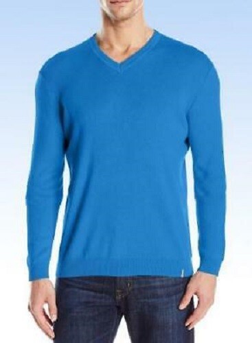 CALVIN KLEIN $108 MENS Designer BLUE V 