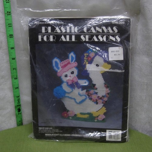 OSTERHASE & GANS Vintage Basteln Needlecraft Ala Mode Nadelspitzenset 1989 - Bild 1 von 2