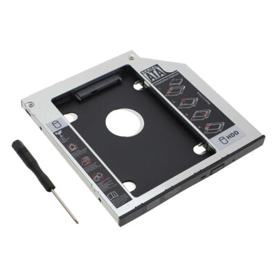 2nd HDD SSD Caddy Tray 9,5 mm Festplatten Gehäuse Optibay für Laptop CD-ROM