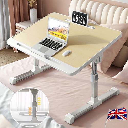 Folding Laptop Table Bed Tray Stand Sofa Lap Adjustable Notebook Desk Breakfast - Picture 4 of 12