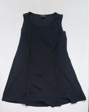 PERCEPTIONS Women's Dress 3X Round Neck Sleeveless Knee-length Black 0403