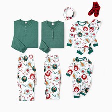 PATPAT Family Chritsmas Pajamas Matching Sets Holiday Christmas Pjs baby