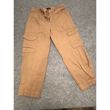 Banana Republic Cargo Pants 6 Tapered Utility Iced Latte Tan