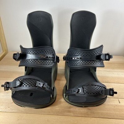 Union Force (Team HB) Snowboard Bindings Used Size L Army Green