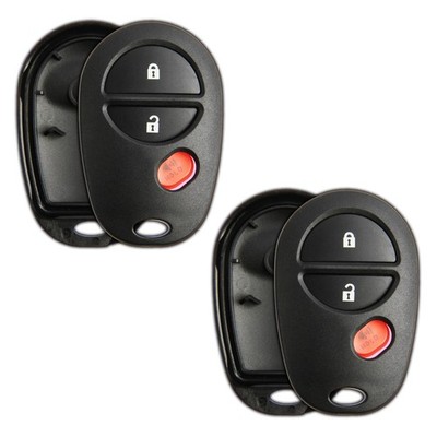 2 Key Fob Remote 3b Shell Case Replacement for Toyota GQ43VT20T