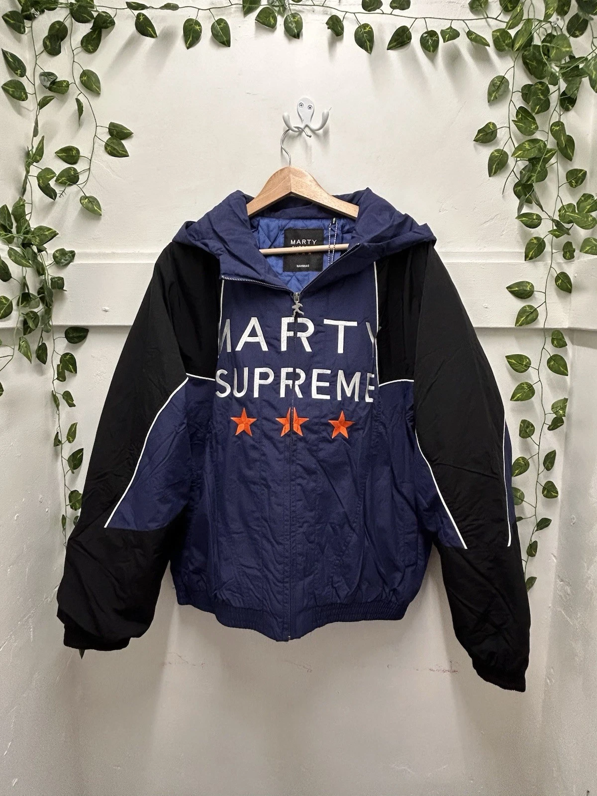 NAHMIAS x Marty Supreme A24 Classic Warm Up Jacket Navy Blue Size Small - product detail image 1