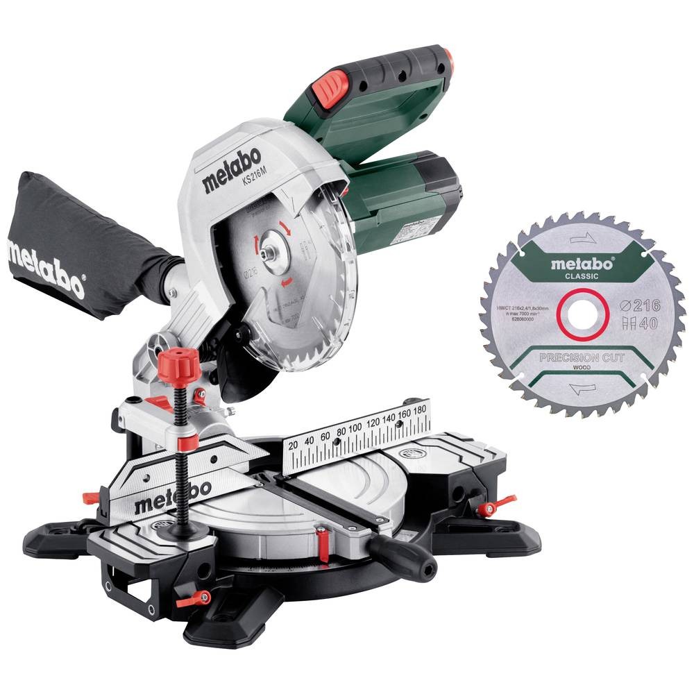 Scie à onglet Metabo de 216 mm pour l'aménagement de votre terrasse et la pose de parquets