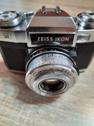 Vintage ZEISS IKON Contaflex synchro-compur-x Carl Zeiss 2,8/50 Pro-Tessar... - Picture 13 of 24