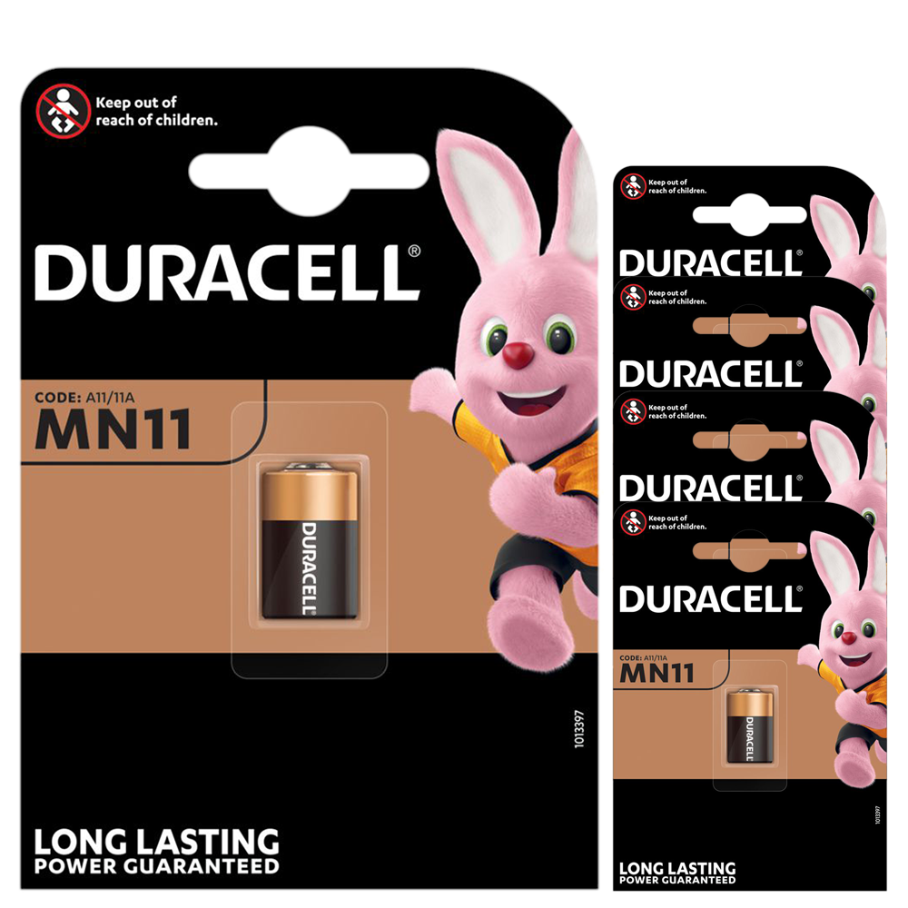 Duracell MN11 V11A A11 11A L1016 6V Batteries x 5 **Long Expiry**