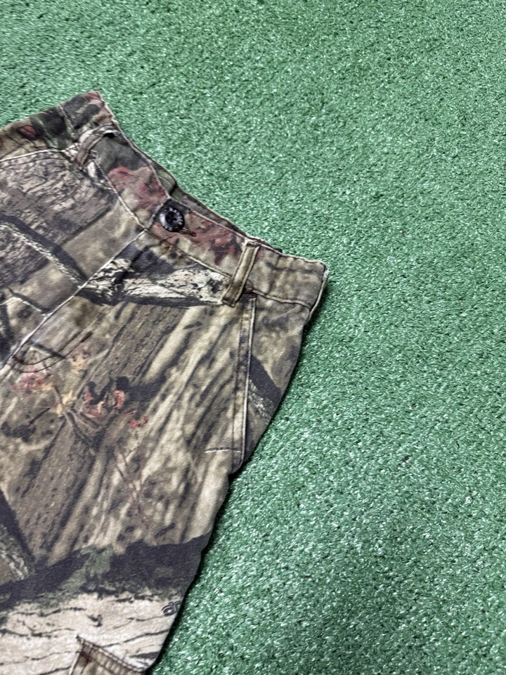 Pantalones cargo vintage Y2K roble musgo camuflados niño 10 (22x22) caza pesca ropa de calle Foto 4 de 4