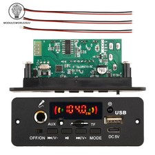 5X DC5V 2 5W Bluetooth 5.0 Amplifier MP3 Decoder Board Car Music Player FM Radio