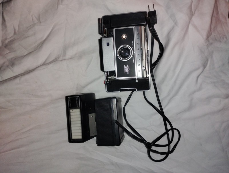 Polaroid 360 Land Camera Electronic Flash UNTESTED BUT GREAT CONDITION