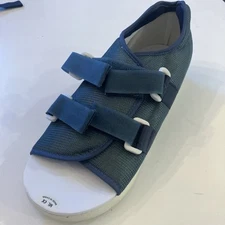 Ossur Blue Mesh Top Post-Op Shoe Large Extended Strap / Dual Side Closure 17017