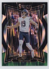 2024 Panini Select Concourse Black & Green Shock Prizm Tory Taylor #1 1nq4