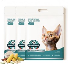 Tofu Cat Litter,Natural Odor Control Dust-Free Clumping Litter 5.5lb 3bags 