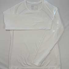 Figs Seamless White Long Sleeve Underscrub Slim Fit Shirt Women's XL