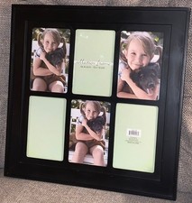 Multi-Photo / Collage Picture Frame Wall Hanging Holds 6 for 4" x 6" Photos