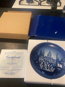 Bing and Grondahl 1992 Olympic Games Plate Barcelona 7-1/4” - Mint