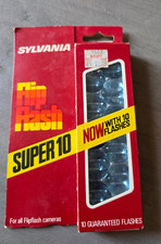 SYLVANIA Flip Flash Super 10 Flash Bulbs 10 Clear for Flipflash Cameras Vintage