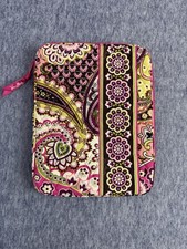 Vera Bradley Small Tablet Sleeve Zipper Case Cover Very Berry Paisley Purple