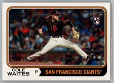 #258 Cole Waites 2023 Topps Heritage San Francisco Giants Rookie