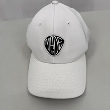 TaylorMade Men’s Golf Hat MADE 79 Patch White Black Adjustable Cap