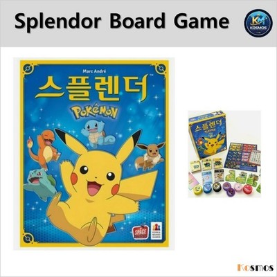 Splendor Pokemon Edition Board Game Pikachu Korea Exclusive Version