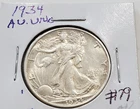1934  WALKING LIBERTY Half Dollar AU- UNC  #79