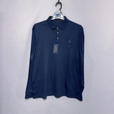Ralph Lauren Mens Classic Fit Soft Cotton Long Sleeve Polo Shirt Colored Pony