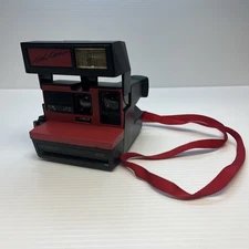 Vintage Polaroid Cool Cam 600 Instant Photo Camera Red Black Not Tested