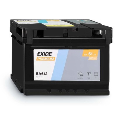 Exide Premium CARBON BOOST 2.0 EA612 12V 61Ah Autobatterie Starterbatterie