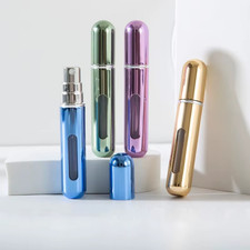 5/10ML Mini Refillable Perfume Atomizer Bottle Travel Portable Spray Pump Case.
