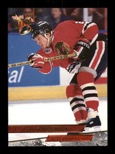 186 Jeremy Roenick 27 Blackhawks 1993 Fleer Hockey Sports Trading Card