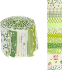 42Pcs Jelly Roll Fabric Strips Soft Cotton Quilting Fabric 2.5 x 20 Inch Pre-Cut