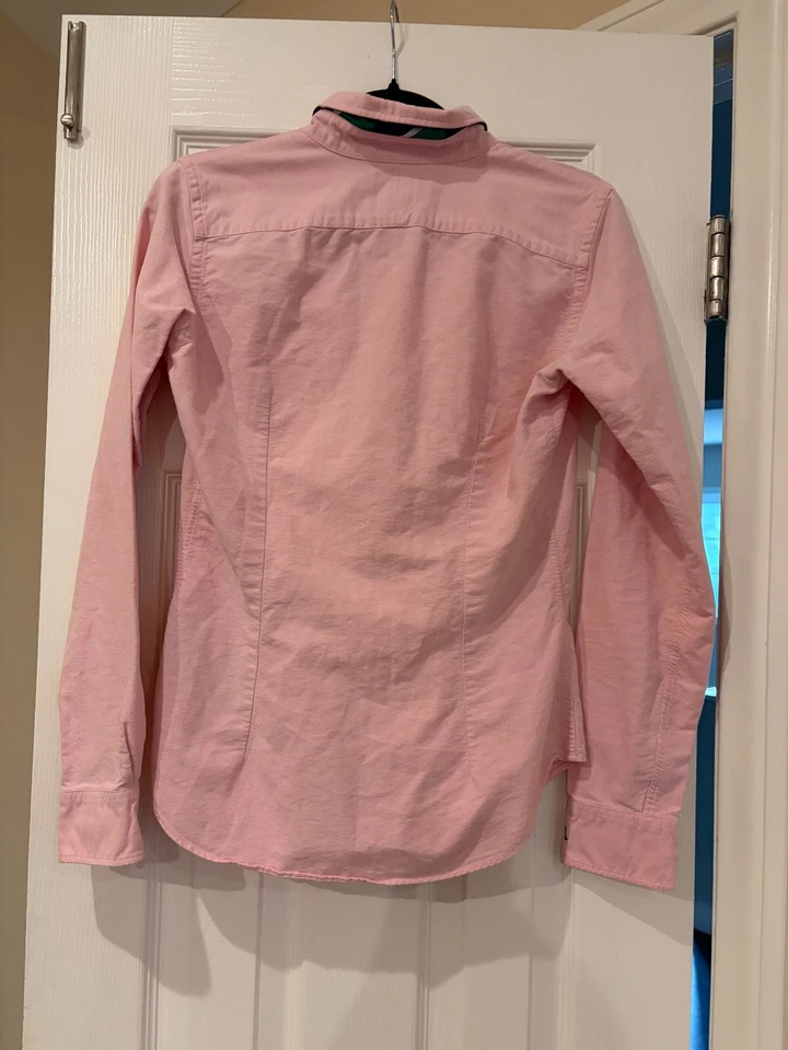 Ralph Lauren регби университета Оксфорд череп и кости розовый хлопок рубашка - Изображение 4 из 4