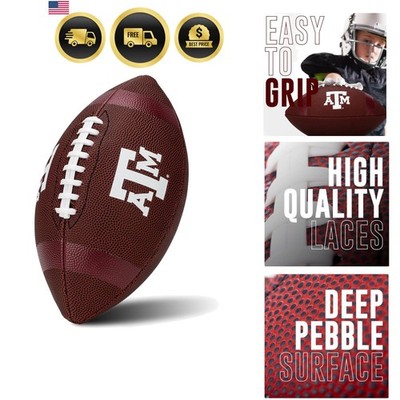 Kids NCAA Youth Football - Official College Team Football with Team Logos - J...