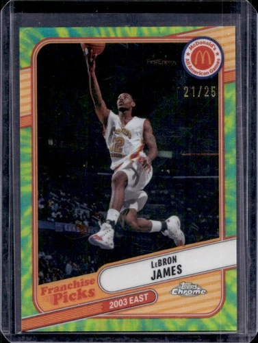 2024 Topps Chrome McDonald's All American Basketball Tie-Dye Refractor LeBron James #REA-LEB PSA 9
