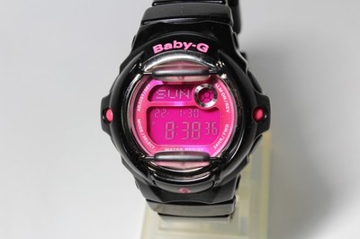 CASIO vintage BG-169R Black pink Baby G shock resistant Watch