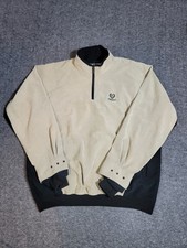 Zero Restriction Men’s XL Golf Pullover Windstopper Quarter Zip Cream USA Made