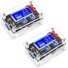 Dual 24V to 12V DC Adjustable Step Down Converter with Protective Case and LCD