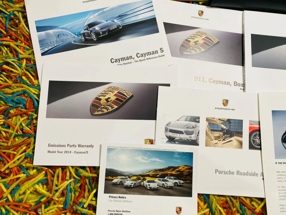 COMO NUEVO🟣 2014 PORSCHE CAYMAN S JUEGO MANUAL DEL PROPIETARIO PCM NAVEGACIÓN BK 2.7 3.4 +SRVCE Foto 3 de 4