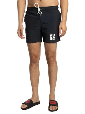 HUGO Pour des hommes Short de bain Paolo, Noir - Photo 1/4